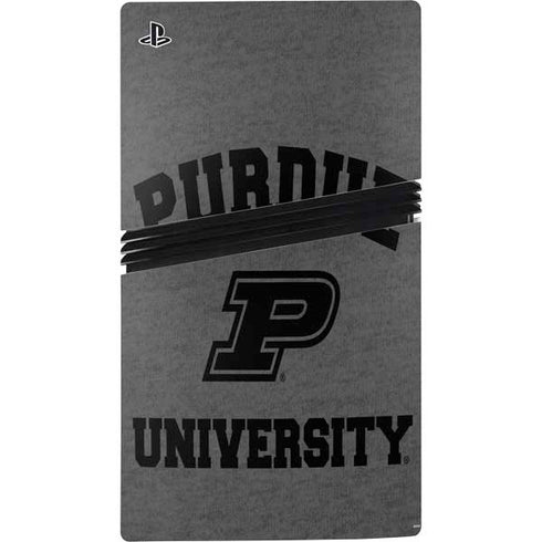 Purdue University Purdue Grey Logo PS5 Pro Bundle Skin