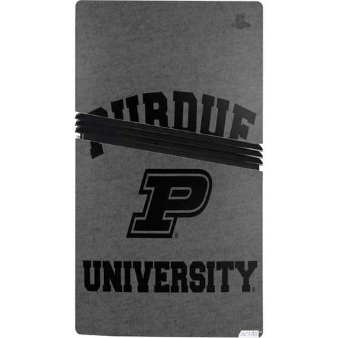 Purdue University Purdue Grey Logo PS5 Pro Console Skin