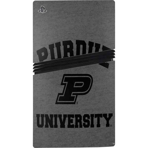 Purdue University Purdue Grey Logo PS5 Pro Disk Bundle Skin