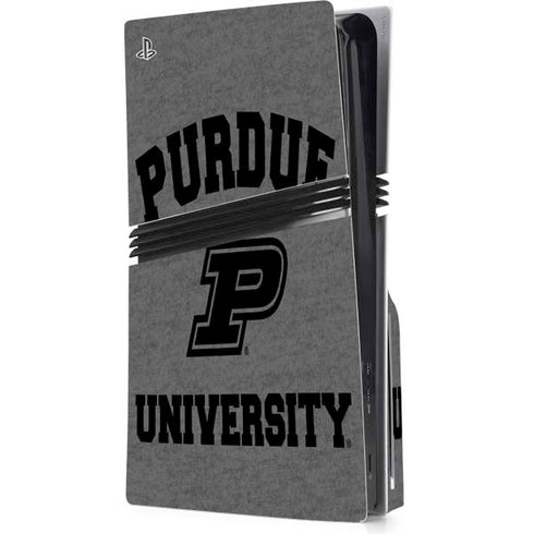 Purdue University Purdue Grey Logo PS5 Pro Disk Console Skin