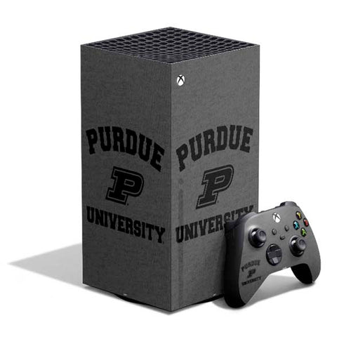 Purdue University Purdue Grey Logo XBox Series X Digital Edition Bundle Skin