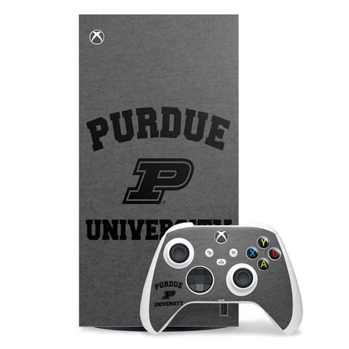 Purdue University Purdue Grey Logo Xbox Series X Skins