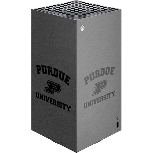 Purdue University Purdue Grey Logo XBox Series X Digital Edition Console Skin