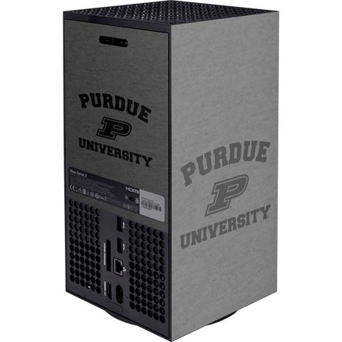 Purdue University Purdue Grey Logo XBox Series X Digital Edition Console Skin