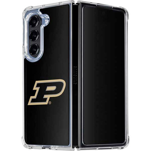 Purdue University Purdue Logo Galaxy Z Fold5 5G Clear Case