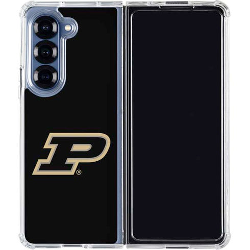 Purdue University Purdue Logo Galaxy Z Fold7 Clear Case
