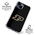 Purdue University Purdue Logo iPhone 15 Clear Case