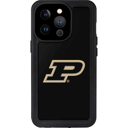 Purdue University Purdue Logo iPhone 15 Pro Waterproof Case