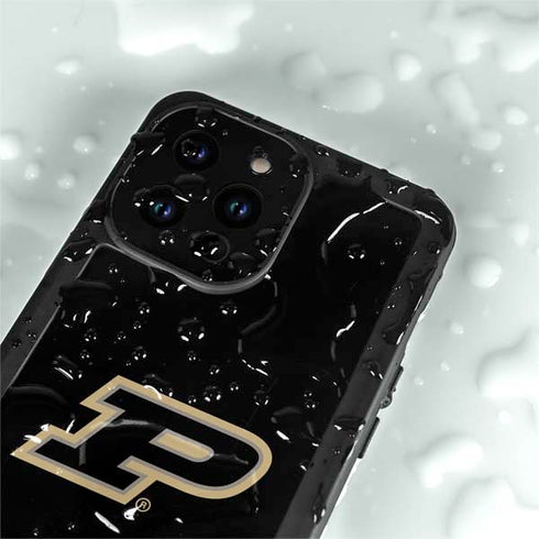 Purdue University Purdue Logo iPhone 15 Pro Waterproof Case