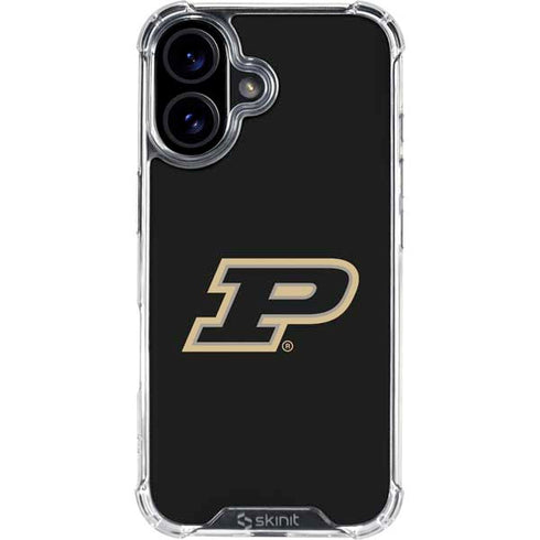 Purdue University Purdue Logo iPhone 16 Clear Case