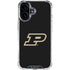 Purdue University Purdue Logo iPhone 16 Clear Case