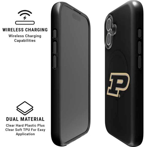 Purdue University Purdue Logo iPhone 16 Magsafe Impact Case