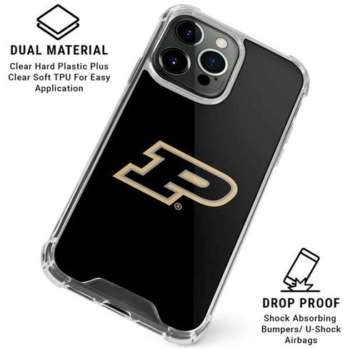 Purdue University Purdue Logo iPhone 16 Pro Clear Case