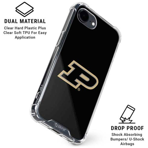 Purdue University Purdue Logo iPhone 16e Clear Case
