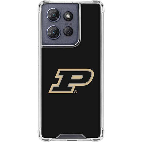 Purdue University Purdue Logo Moto G Power 5G (2025) Clear Case
