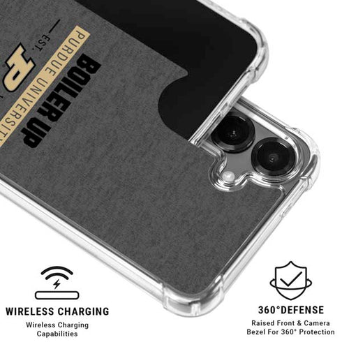 Purdue University Purdue University Boiler Up Galaxy S26 Plus Clear Case