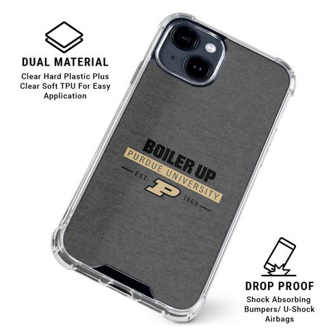 Purdue University Purdue University Boiler Up iPhone 15 Clear Case
