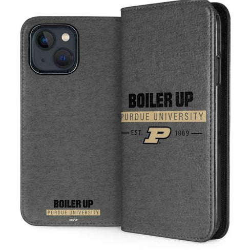 Purdue University Purdue University Boiler Up iPhone 15 Plus Folio Case