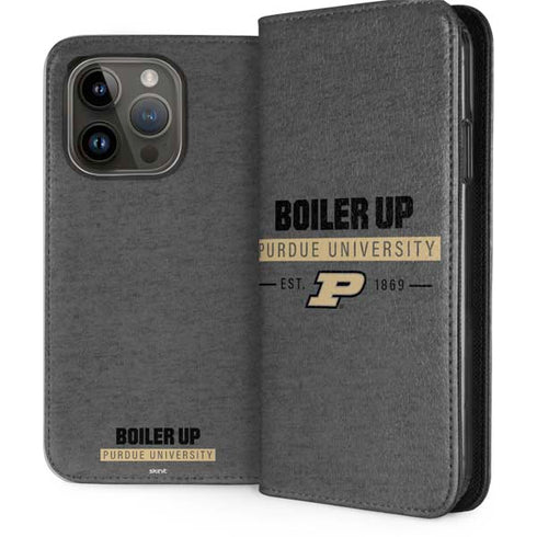 Purdue University Purdue University Boiler Up iPhone 15 Pro Folio Case