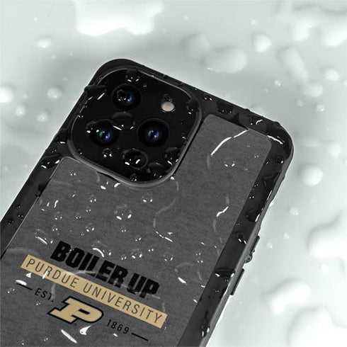Purdue University Purdue University Boiler Up iPhone 15 Pro Waterproof Case