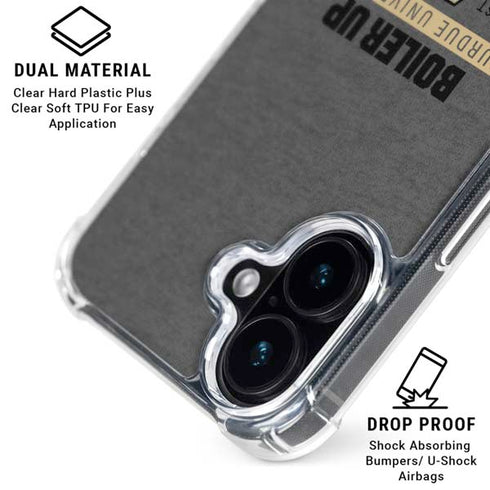 Purdue University Purdue University Boiler Up iPhone 16 Plus Clear Case