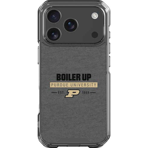 Purdue University Purdue University Boiler Up iPhone 18 Pro Clear Case