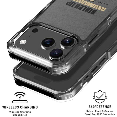Purdue University Purdue University Boiler Up iPhone 18 Pro Clear Case