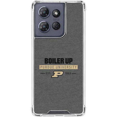 Purdue University Purdue University Boiler Up Moto G 5G (2025) Clear Case