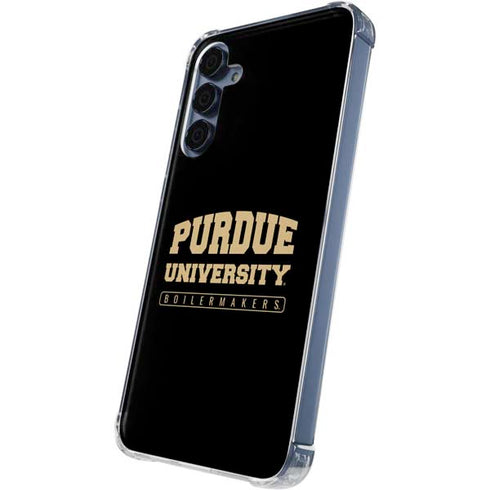 Purdue University Boilermakers Bold Galaxy A35 5G Clear Case