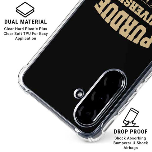 Purdue University Boilermakers Bold Galaxy A36 5G Clear Case