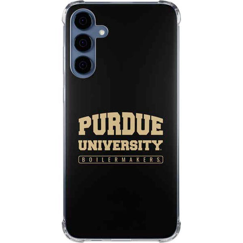 Purdue University Boilermakers Bold Galaxy A55 5G Clear Case