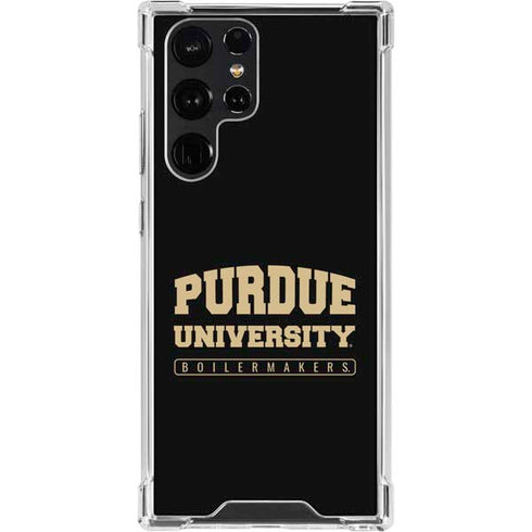Purdue University Boilermakers Bold Galaxy S23 Ultra Clear Case