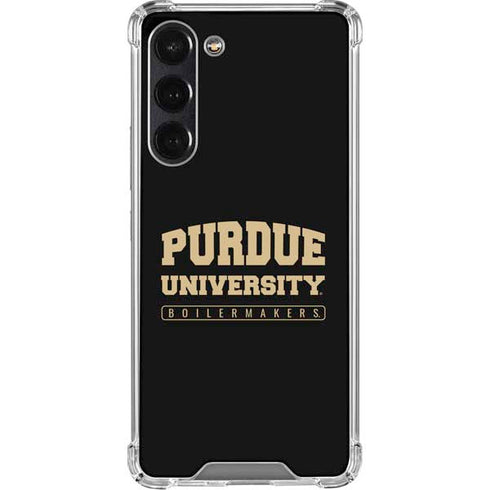 Purdue University Boilermakers Bold Galaxy S24 FE Clear Case
