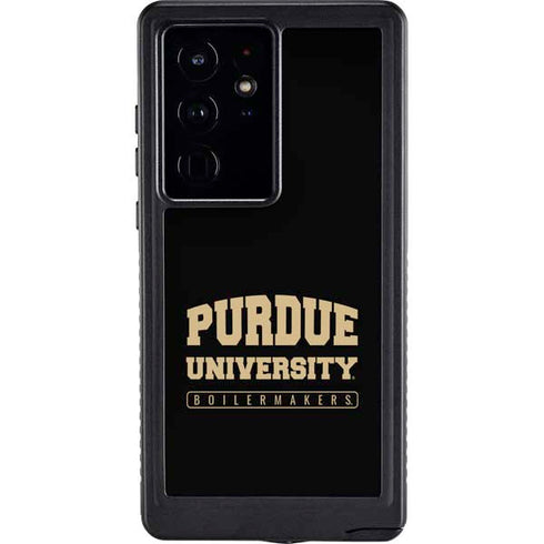 Purdue University Boilermakers Bold Galaxy S24 Ultra Waterproof Case