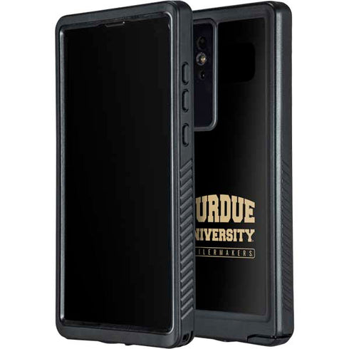 Purdue University Boilermakers Bold Galaxy S24 Ultra Waterproof Case