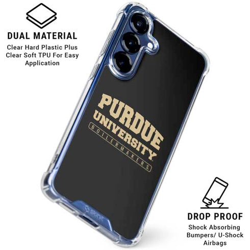 Purdue University Boilermakers Bold Galaxy S25 Plus Clear Case