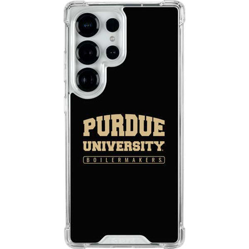 Purdue University Boilermakers Bold Galaxy S25 Ultra Clear Case