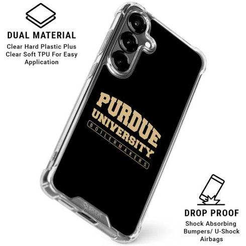 Purdue University Boilermakers Bold Galaxy S26 Plus Clear Case