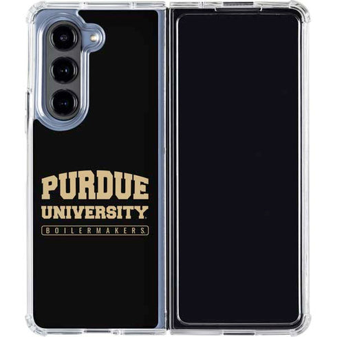 Purdue University Purdue University Boilermakers Bold Galaxy Z Fold5 5G Clear Case