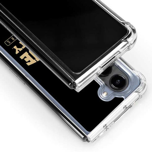 Purdue University Purdue University Boilermakers Bold Galaxy Z Fold5 5G Clear Case