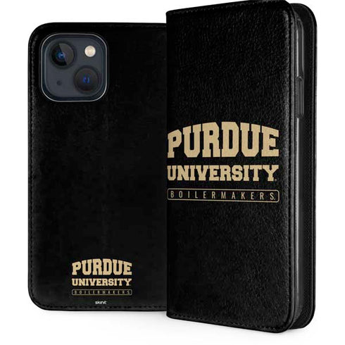 Purdue University Boilermakers Bold iPhone 15 Plus Folio Case