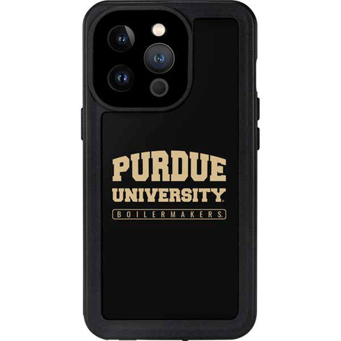 Purdue University Boilermakers Bold iPhone 15 Pro Waterproof Case