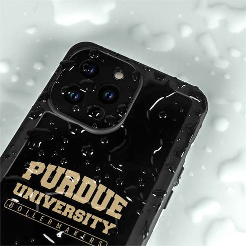 Purdue University Boilermakers Bold iPhone 15 Pro Waterproof Case