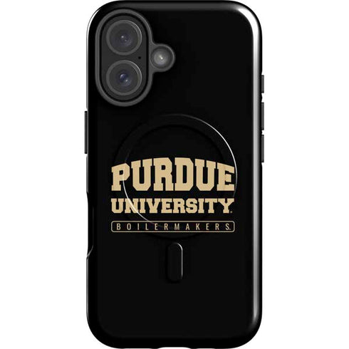 Purdue University Boilermakers Bold iPhone 16 Magsafe Impact Case