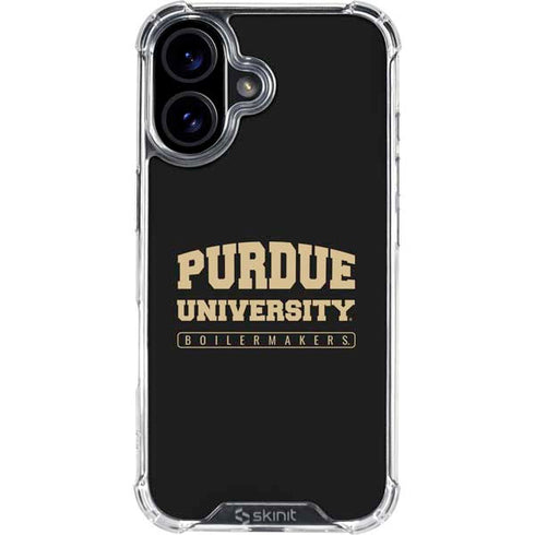 Purdue University Boilermakers Bold iPhone 16 Plus Clear Case