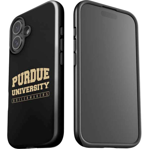 Purdue University Boilermakers Bold iPhone 16 Plus Impact Case