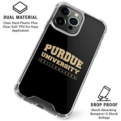 Purdue University Boilermakers Bold iPhone 16 Pro Clear Case