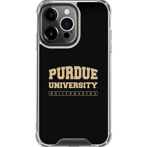 Purdue University Boilermakers Bold iPhone 16 Pro Max Clear Case