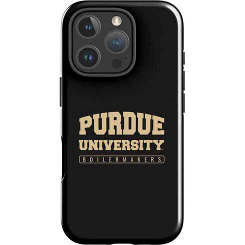 Purdue University Boilermakers Bold iPhone 16 Pro Max Impact Case
