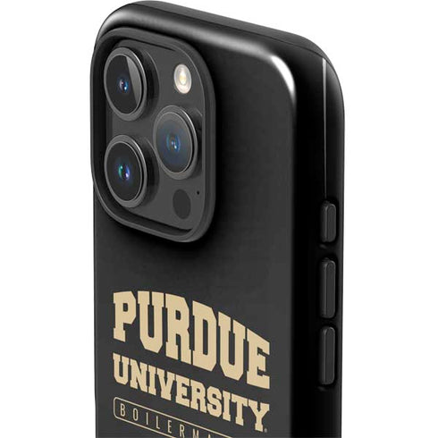 Purdue University Boilermakers Bold iPhone 16 Pro Max Impact Case